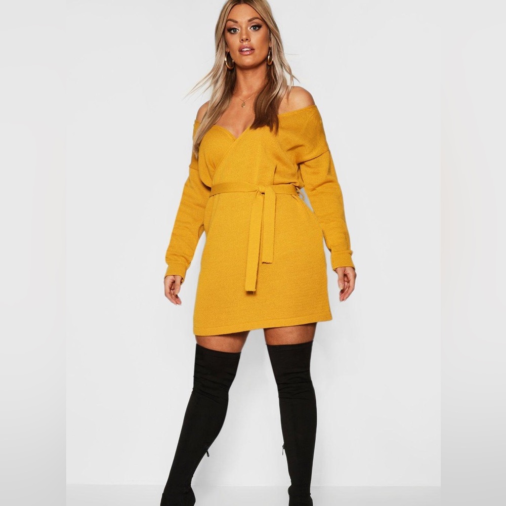 Boohoo size 14 sweater dress new without tags